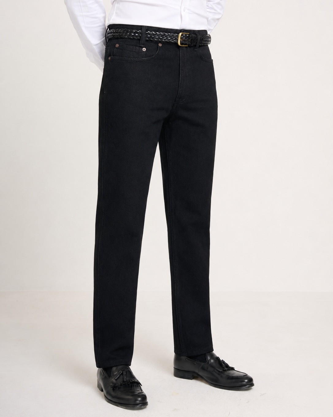 Black Straight Fit Jeans