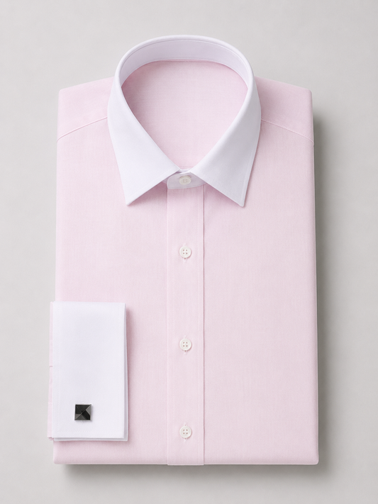 Pink Textured Winchester Shirt – French Cuff