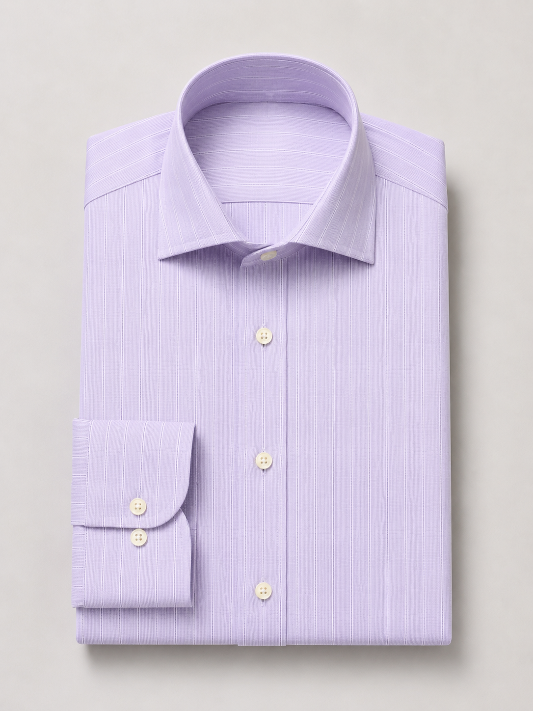 Lavender Self-Stripe Cutaway Shirt