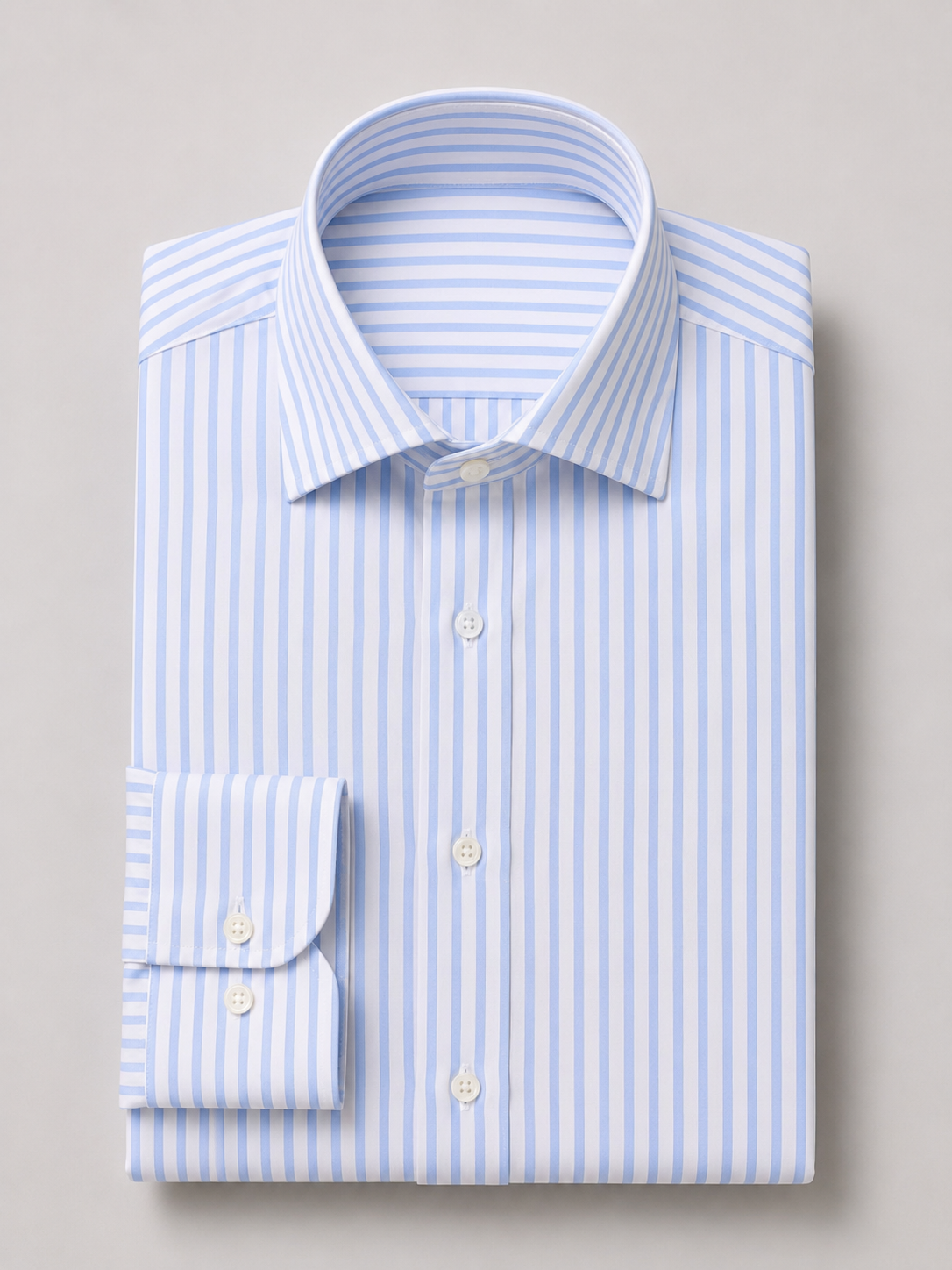Light Blue Bengal Stripe Cutaway Shirt