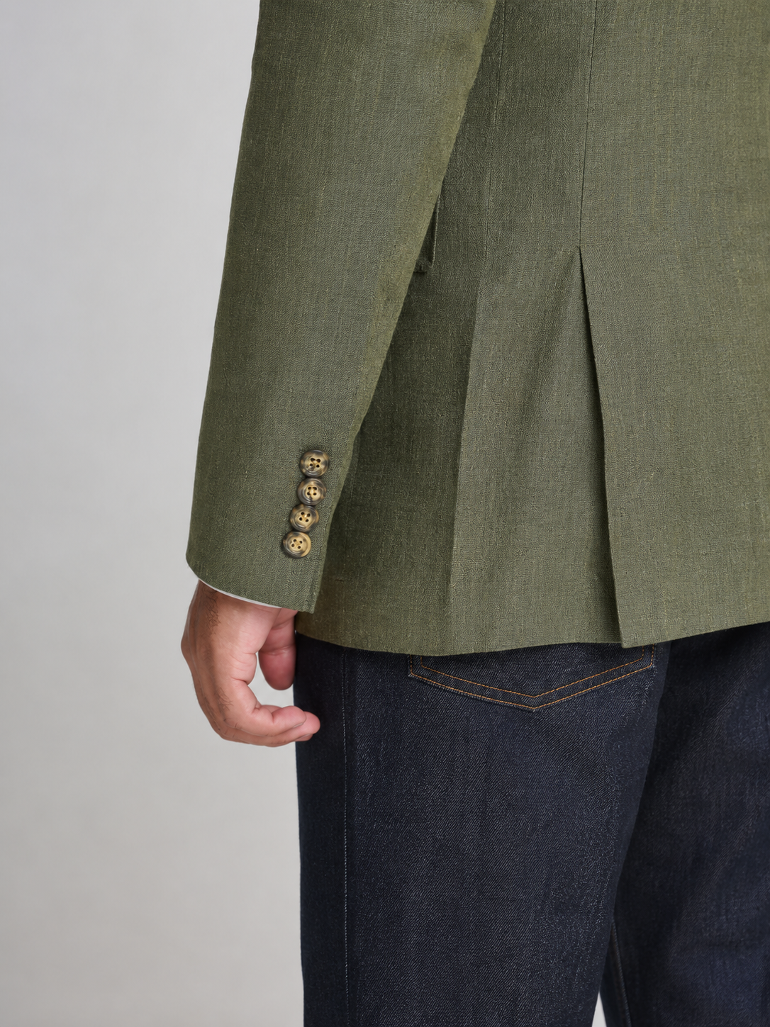 Olive Linen Blazer