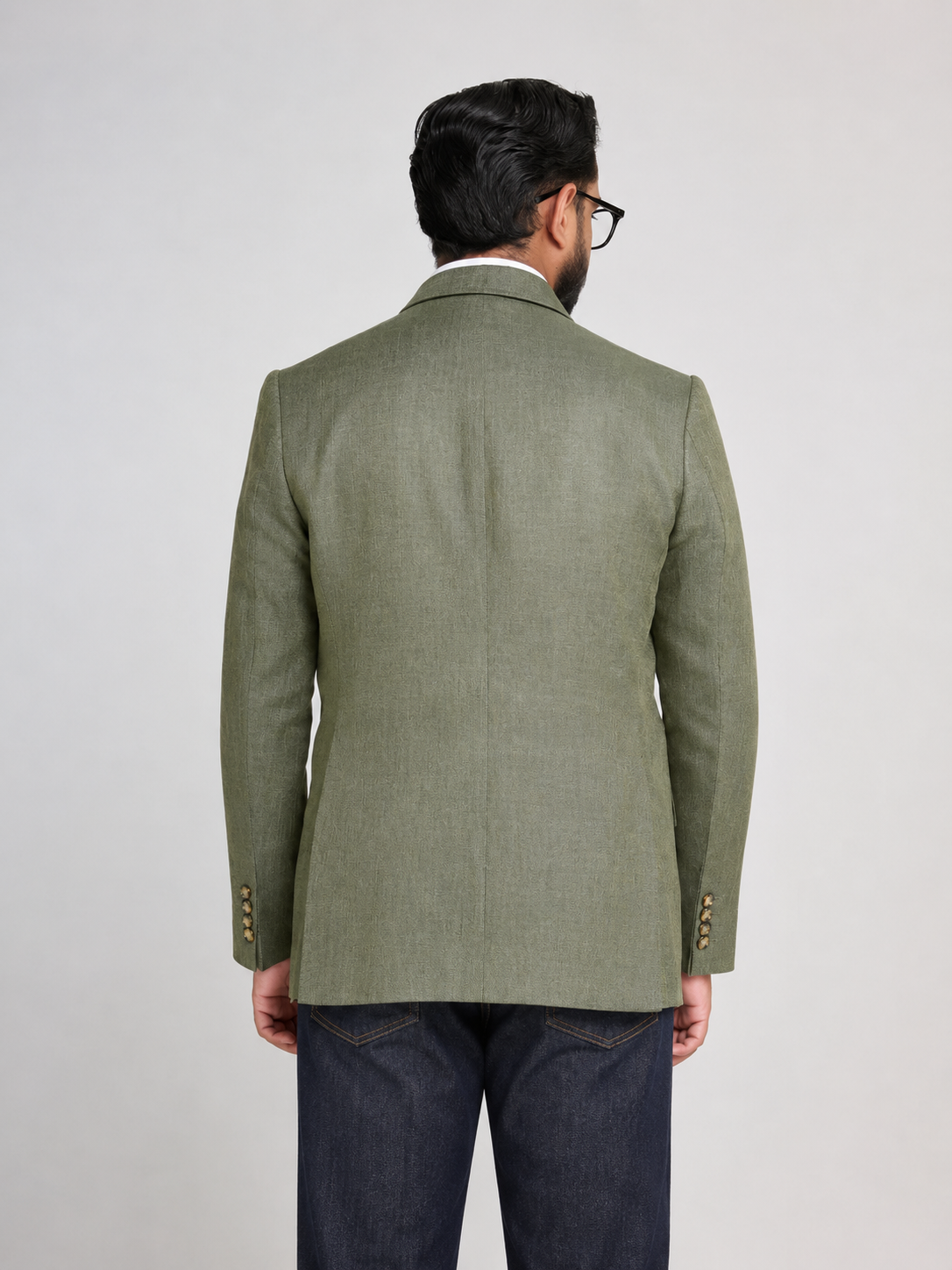 Olive Linen Blazer