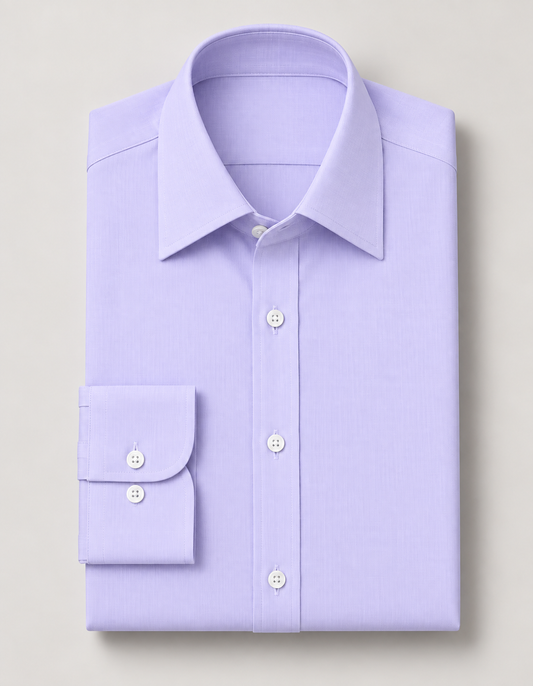 Lilac Textured Formal  Shirt