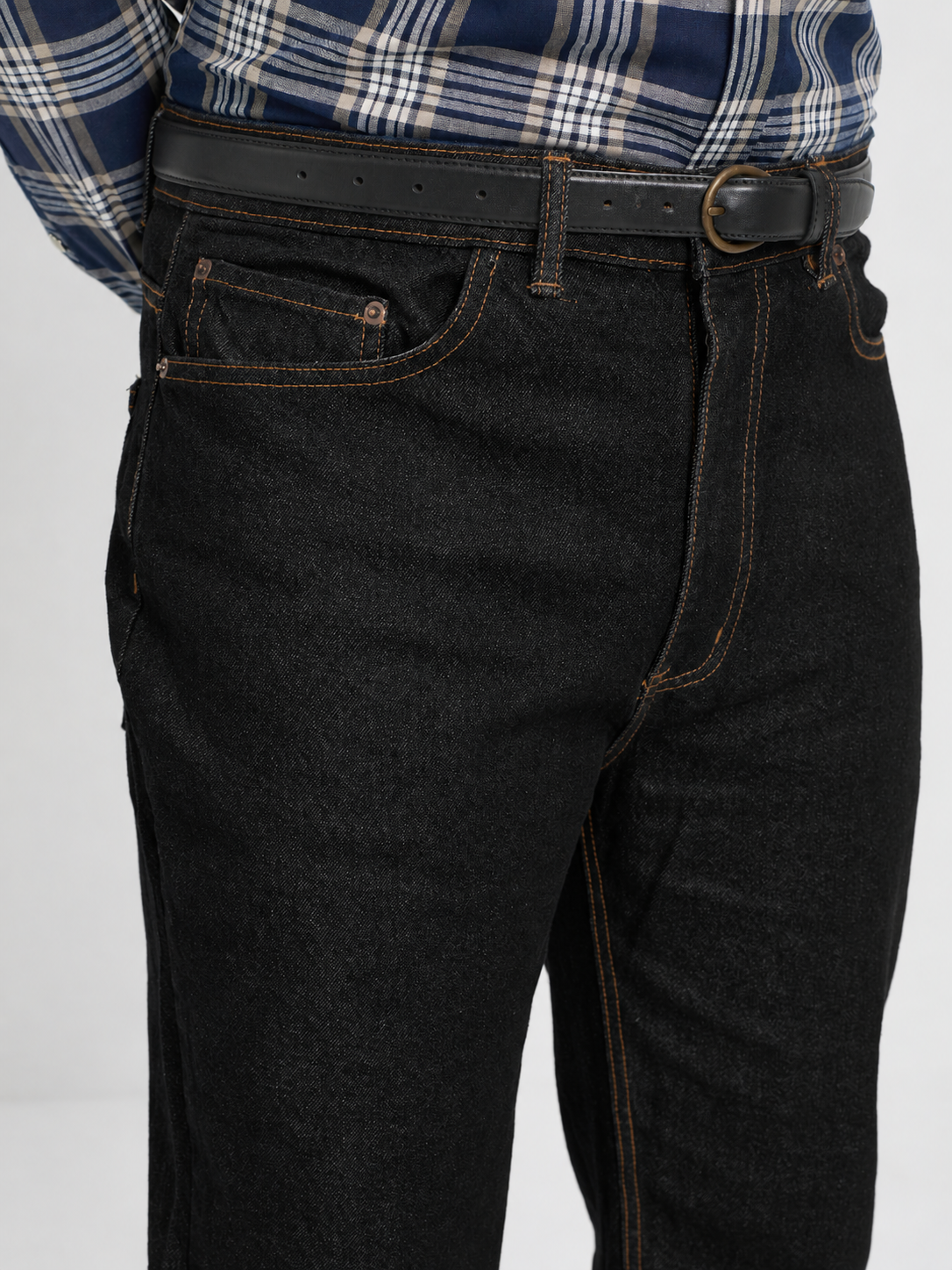 Black Mid Rise Jeans