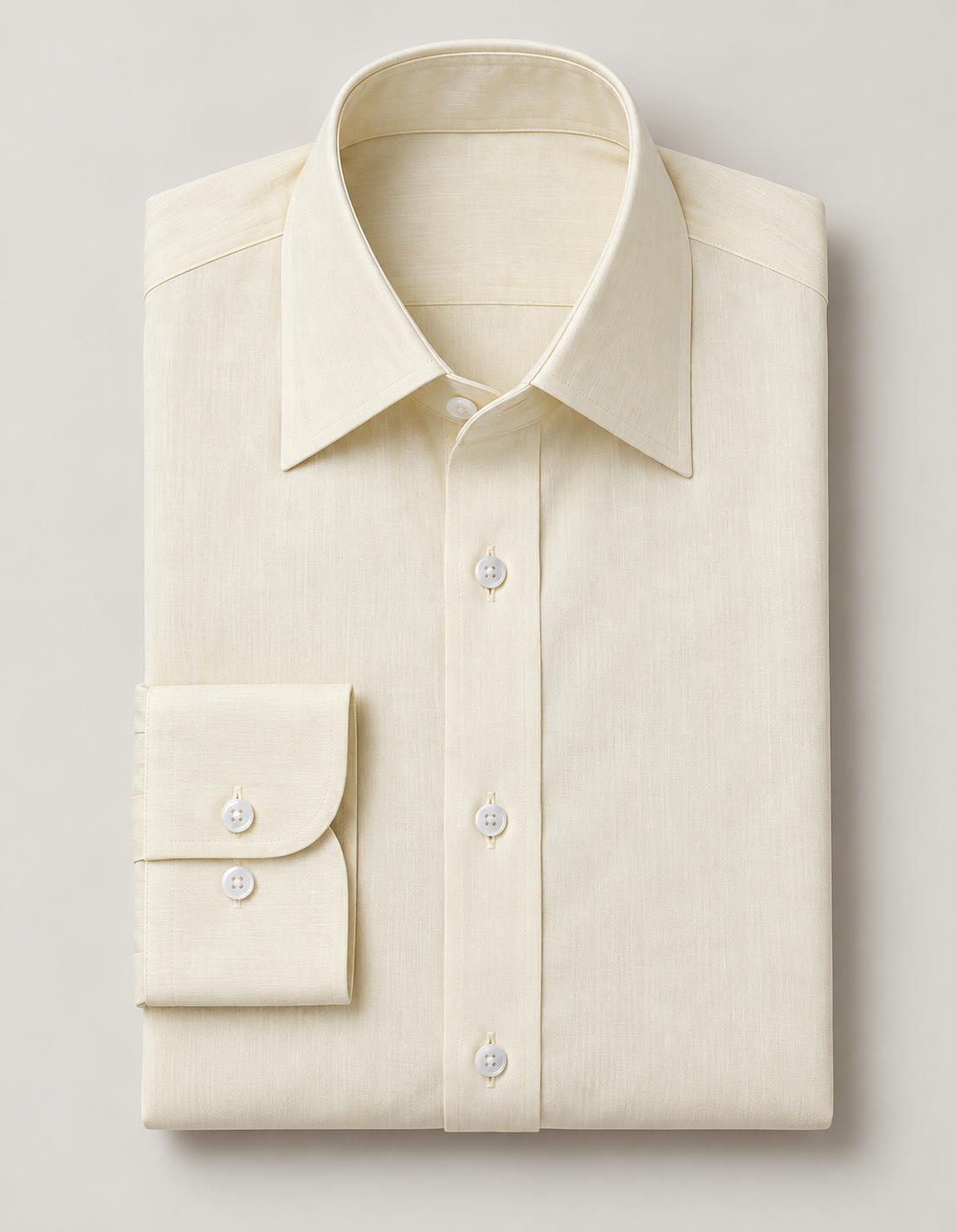 Butter Yellow Formal Shirt