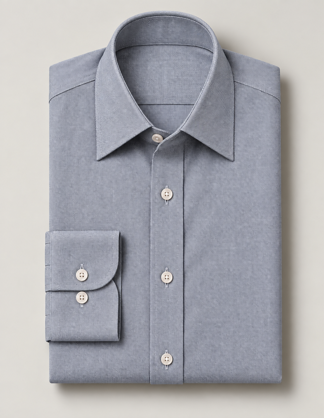 Grey Birdseye Formal Shirt