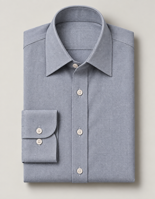 Grey Birdseye Formal Shirt