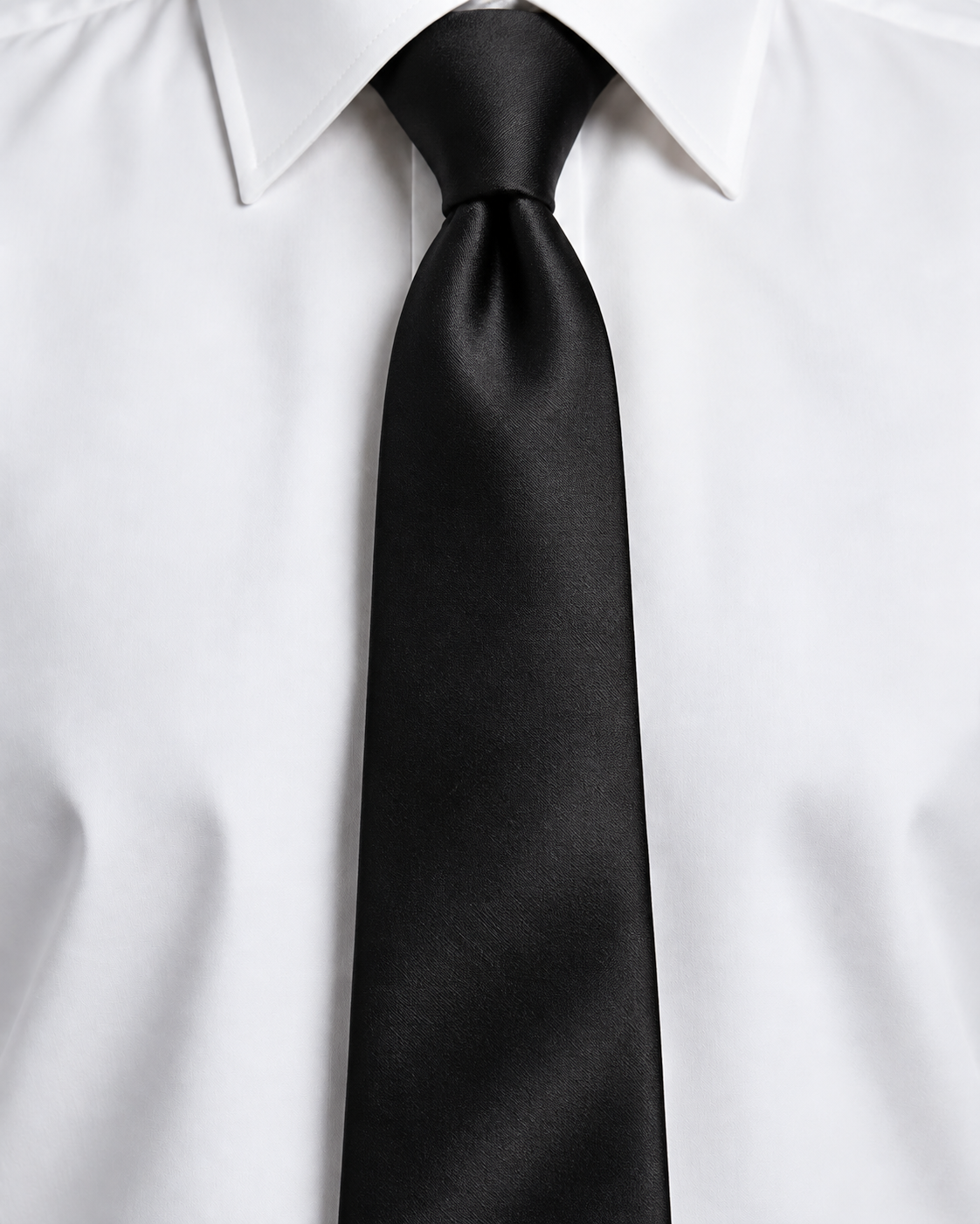 Black Silk Tie
