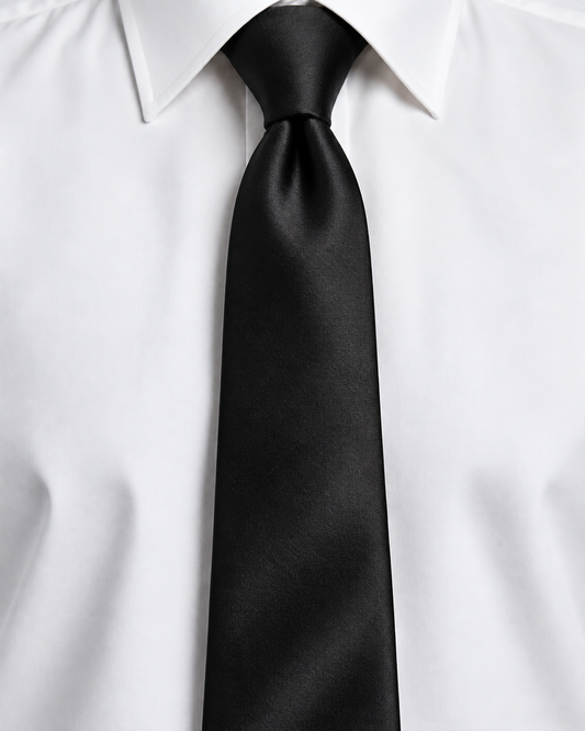 Black Silk Tie