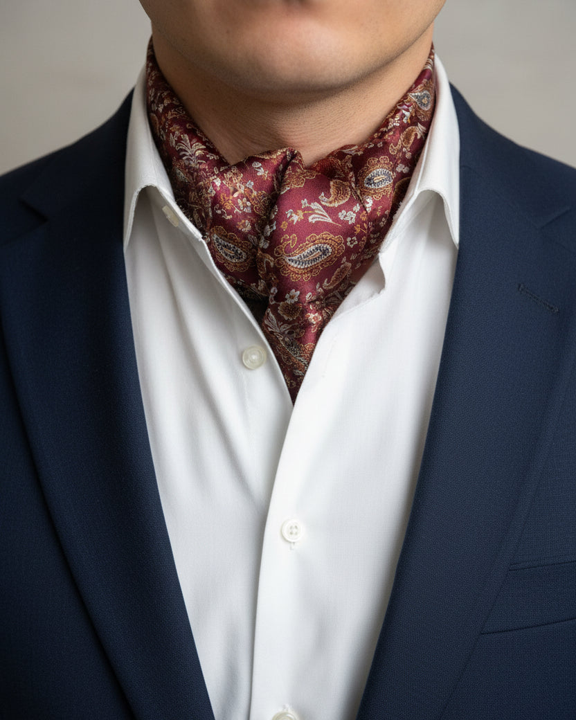 Rust Paisley Ascot