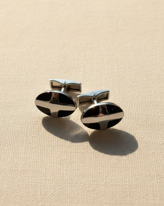 Silver Eclipse Cufflinks