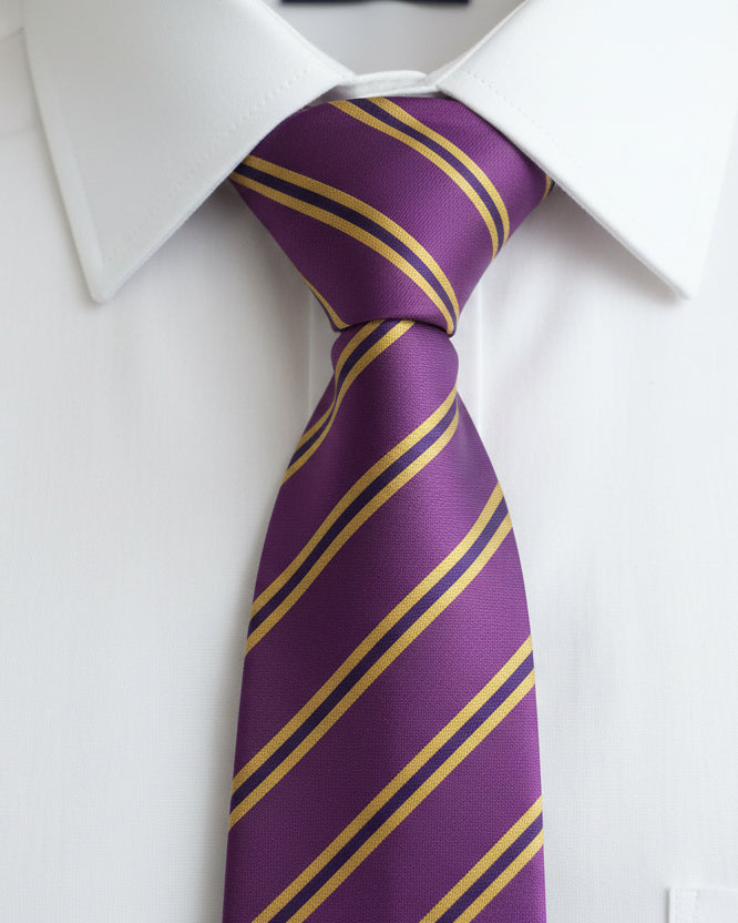 Royal Purple Regimental Stripe Tie