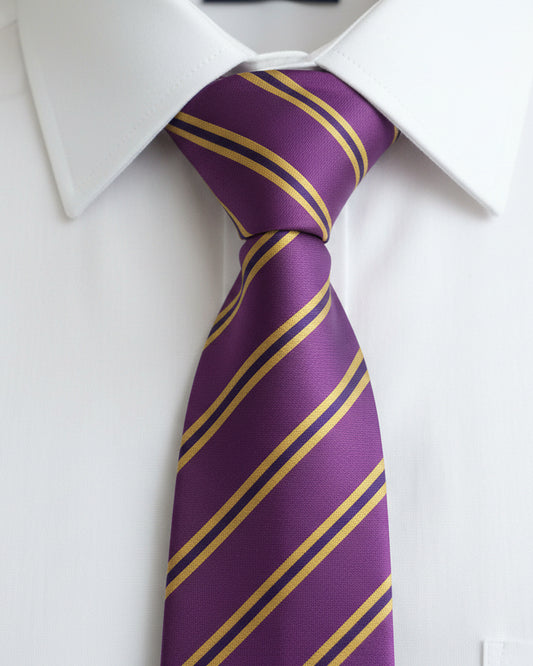 Royal Purple Regimental Stripe Tie