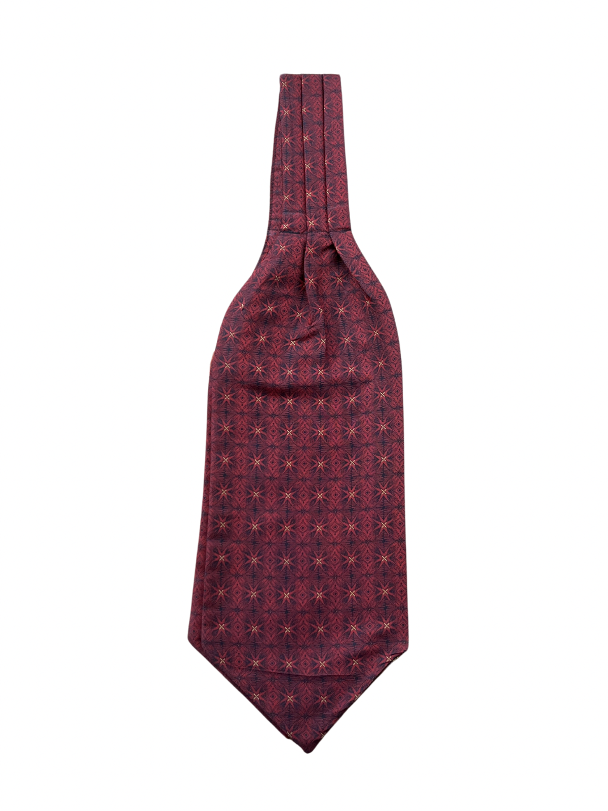 Maroon Patterned Ascot