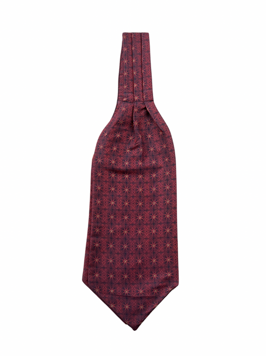 Maroon Patterned Ascot
