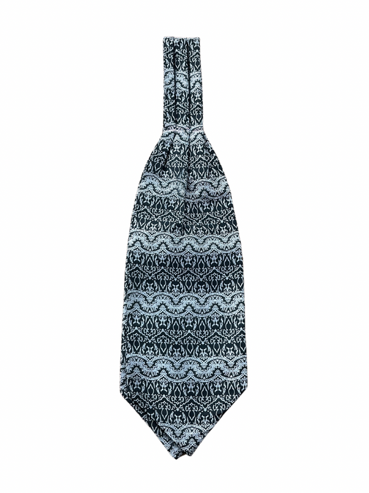 Black & White Pattered Ascot