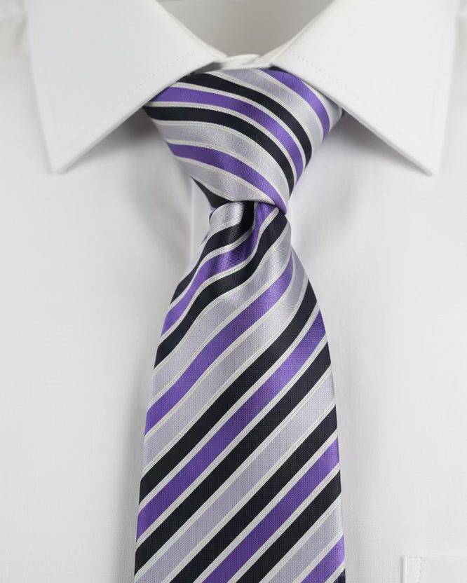 Matt Violet Tie