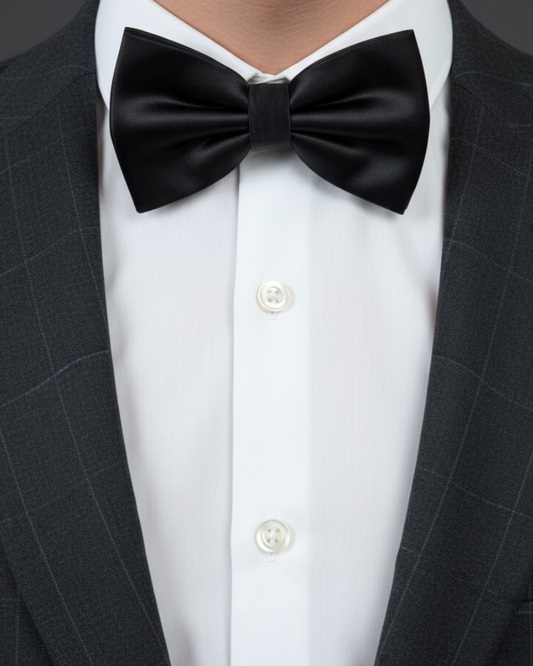 Classic Silk Bow Tie – Black