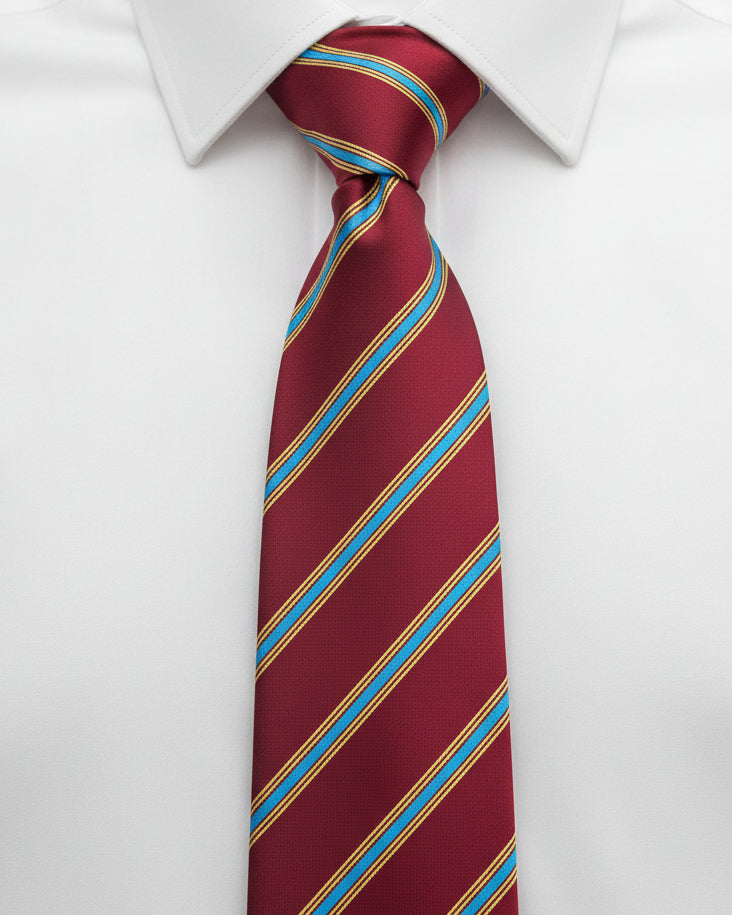The Sky & Sorrel Stripe Tie