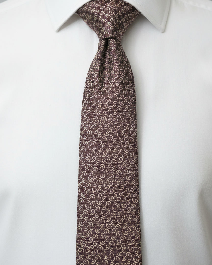 The Espresso Scroll tie