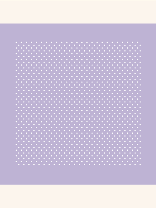Lavender Polka Silk Pocket Square