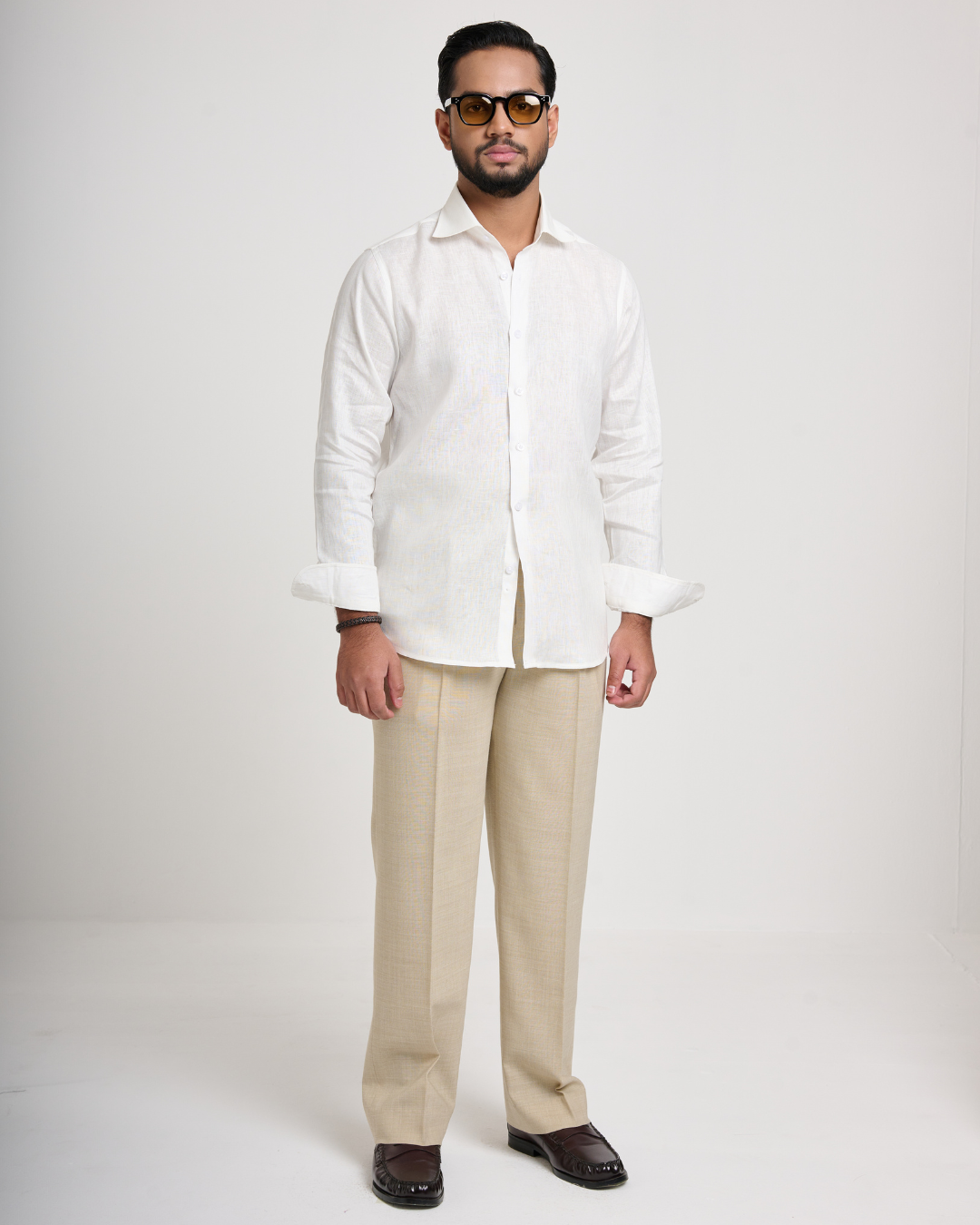 White Linen Casual shirt