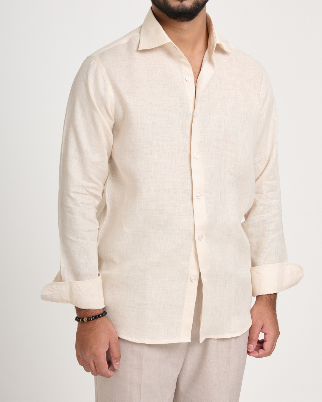 Beige Linen Shirt