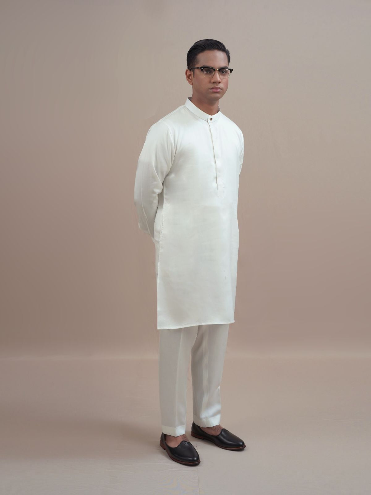 White Kabli & Pant Set