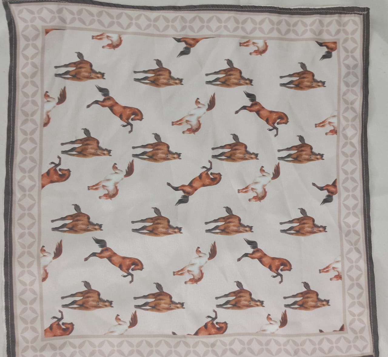 Horse Silk Pocket Square