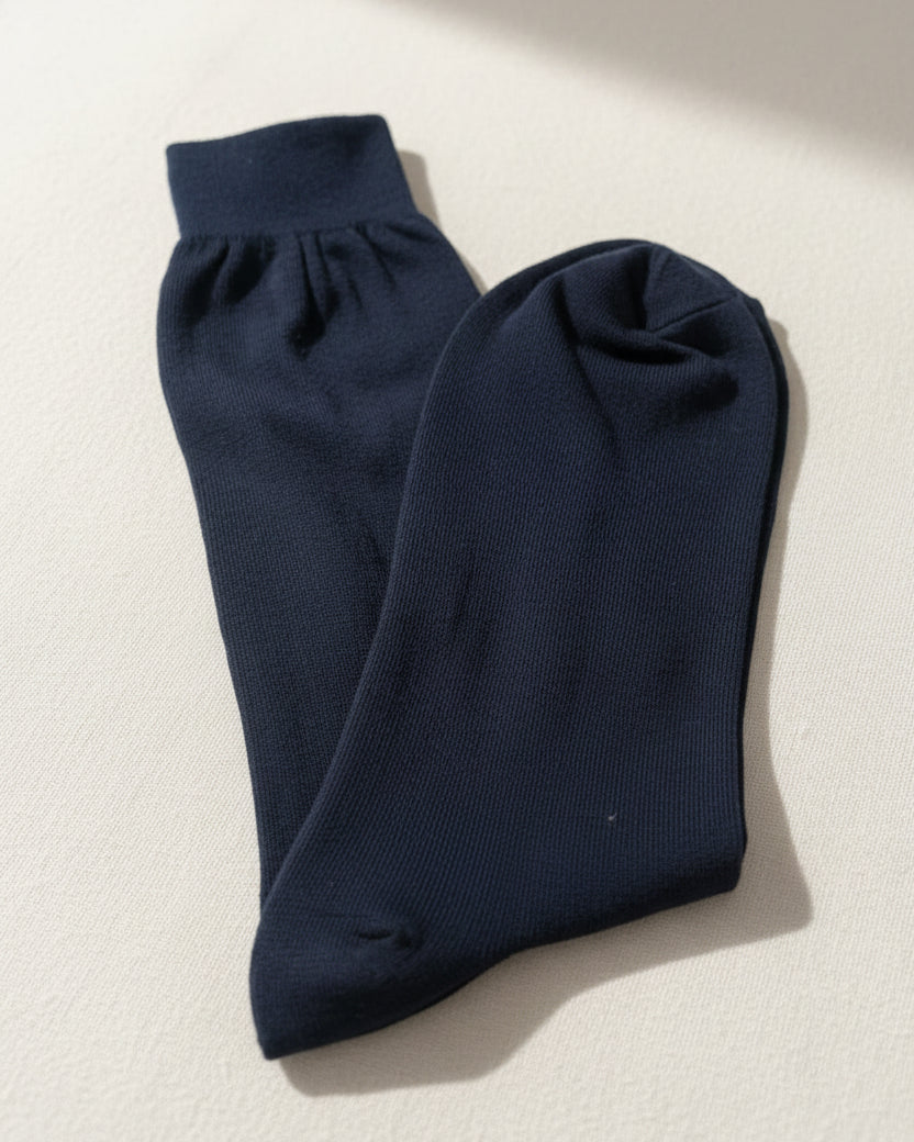 Deep Navy Dress Socks