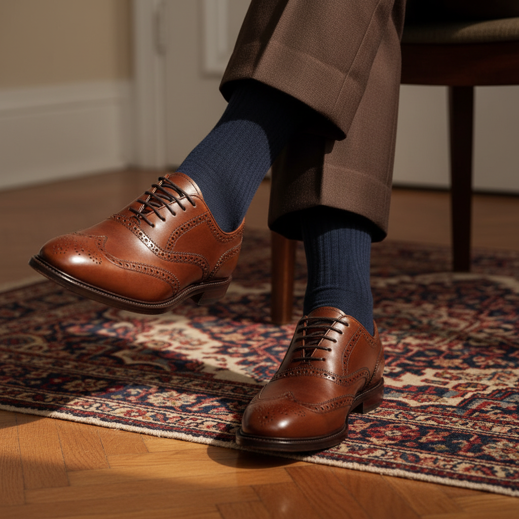 Deep Navy Dress Socks