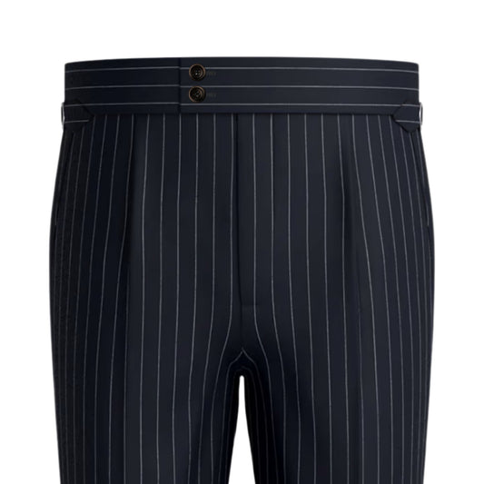 Black Striped Formal Trouser