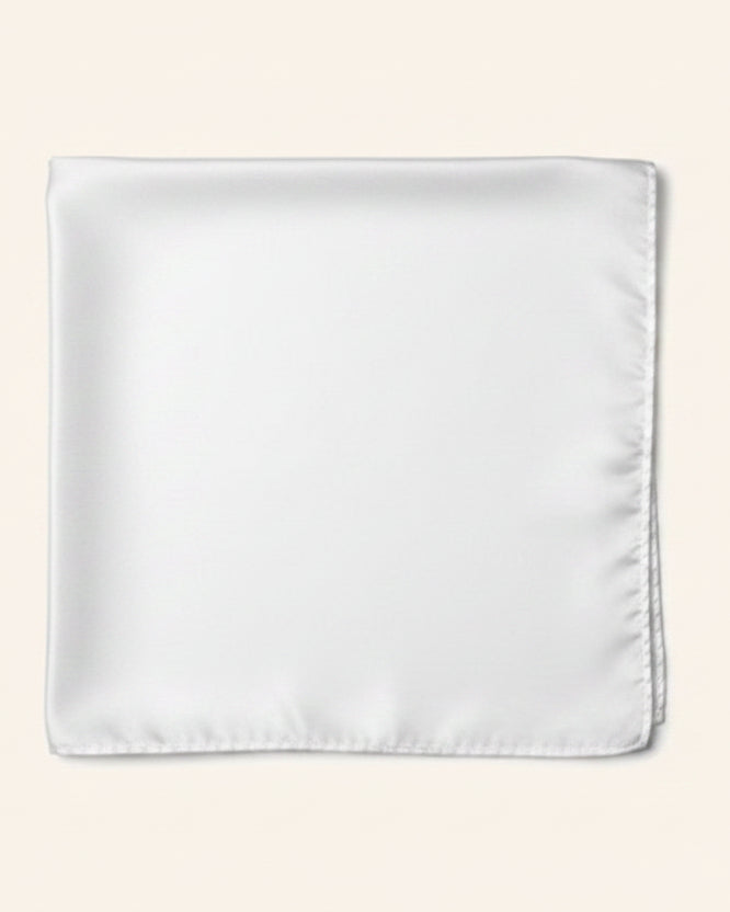 White Pocket Square