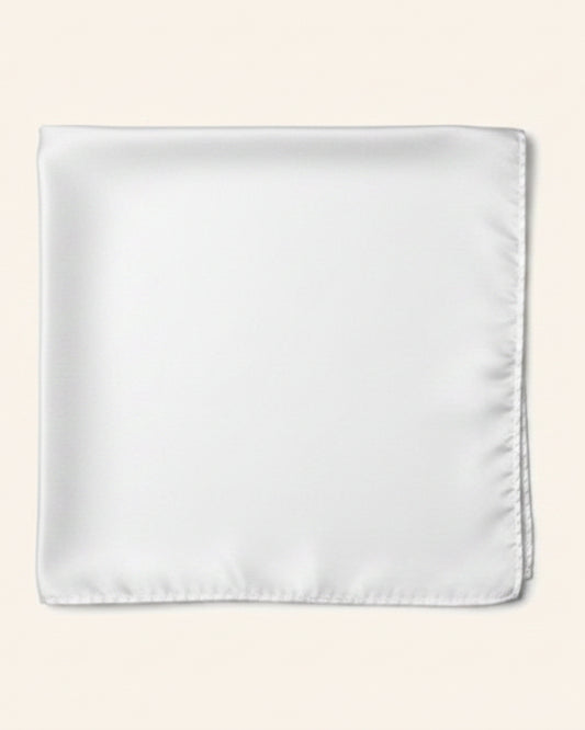White Pocket Square