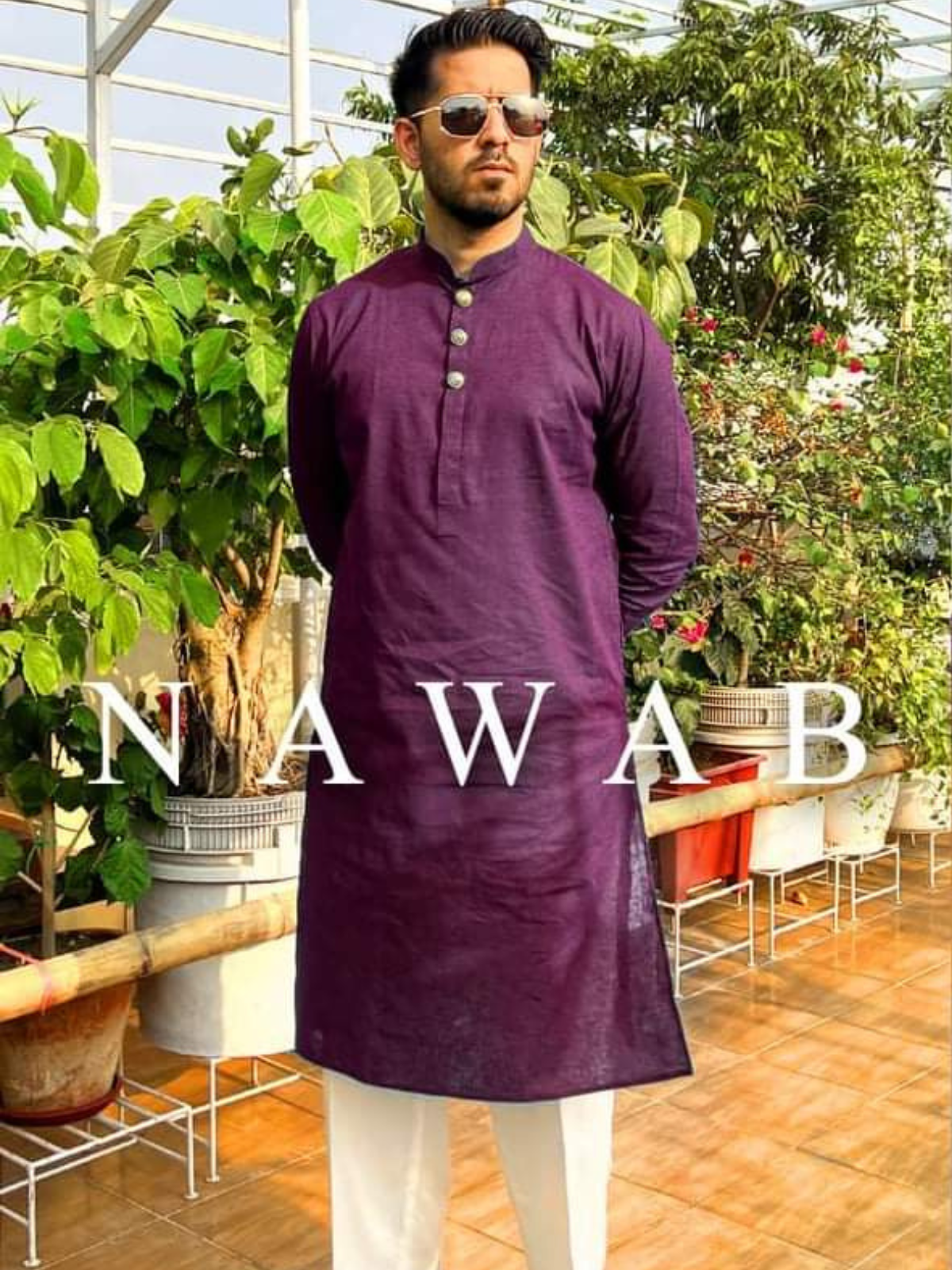 Purple Kurta